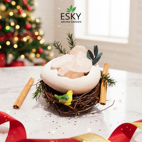 Set Quà Tặng Nam Nữ Tinh Dầu Đá Khuếch Tán Tổ Chim ESKY AROMA GARDEN Quà Tặng Sinh Nhật Noel Tết