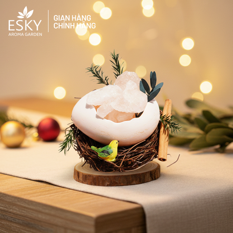 Set Quà Tặng Nam Nữ Tinh Dầu Đá Khuếch Tán Tổ Chim ESKY AROMA GARDEN Quà Tặng Sinh Nhật Noel Tết