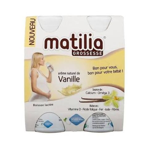Sữa bầu Matilia Vị Vani Sữa Bầu Pha Sẵn Bổ Sung Dưỡng Chất Cho Bé (Lốc 4 hộp) 200ml