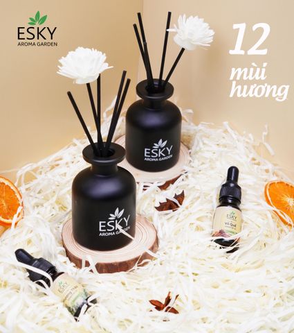 Set Quà Tặng Tinh Dầu Khuếch Tán Cắm Que ESKY AROMA GARDEN - Quà Tặng Ý Nghĩa Sinh Nhật Nam Nữ, Tạo Hương Thơm Thư Giãn 20/11