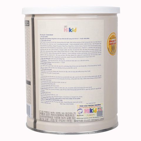 Sữa Hikid 600g Cho Bé 1-9 Tuổi – Tăng Chiều Cao, Bổ Sung Dinh Dưỡng