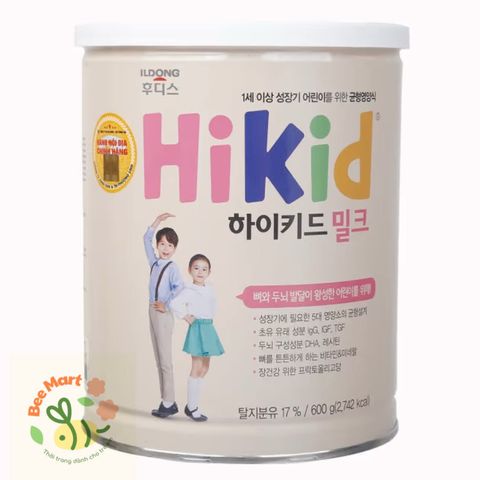 Sữa Hikid 600g Cho Bé 1-9 Tuổi – Tăng Chiều Cao, Bổ Sung Dinh Dưỡng