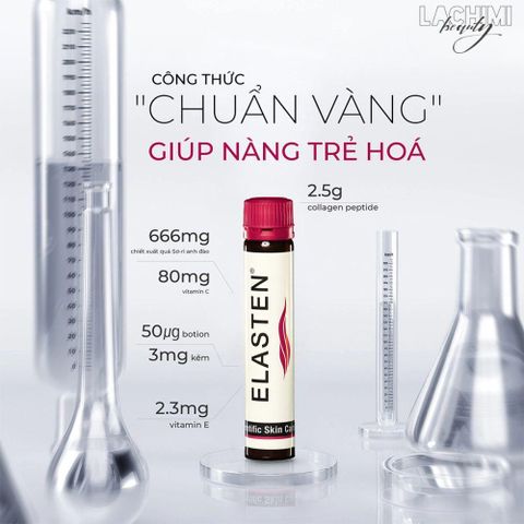Elasten Collagen Drink Collagen Nước Trẻ Hóa Da Hộp 28 Ống x 25ml