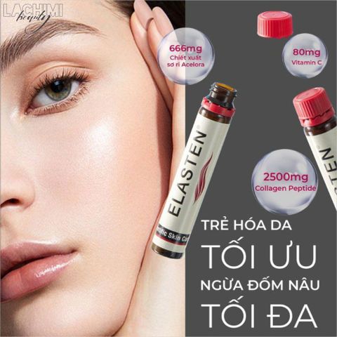 Elasten Collagen Drink Collagen Nước Trẻ Hóa Da Hộp 28 Ống x 25ml