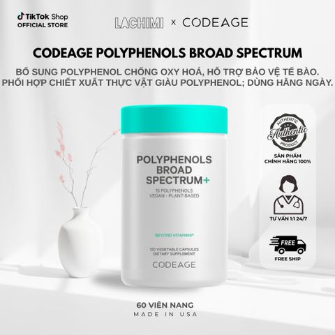 Codeage Polyphenols Broad Spectrum Viên Uống Chống Nắng Nội Sinh