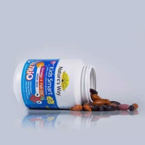Nature's Way Kids Smart Bursts High DHA Omega-3 Fish Oil 60 Viên
