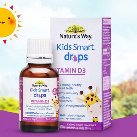 Nature’s Way Kids Smart Infant Drops Vitamin D3 Vitamin D3 Cho Trẻ Sơ Sinh 13ml