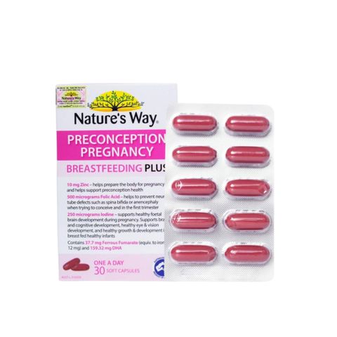 Nature’s Way PreConception Pregnancy Breastfeeding Plus Vitamin Cho Phụ Nữ Trước & Sau Thai Kỳ