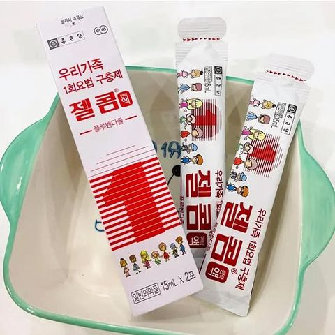 Siro hỗ trợ tẩy giun Hàn Quốc Zelcom cho bé 2 tuổi trở lên và người lớn _2 gói x 15ml