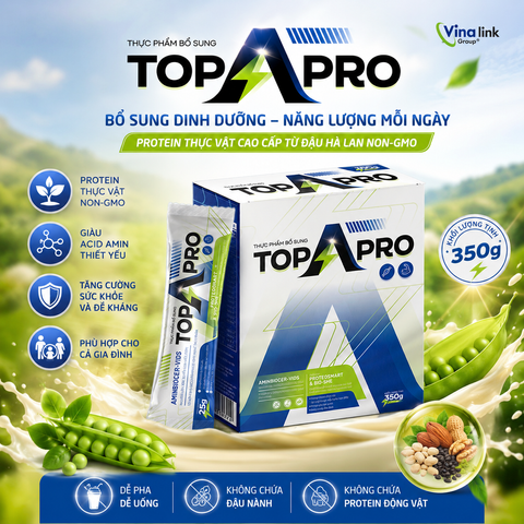 TOPAPRO Protein Thực Vật Non-GMO | Bổ Sung Đạm Thực Vật, Acid Amin, Dinh Dưỡng Cho Cả Gia Đình