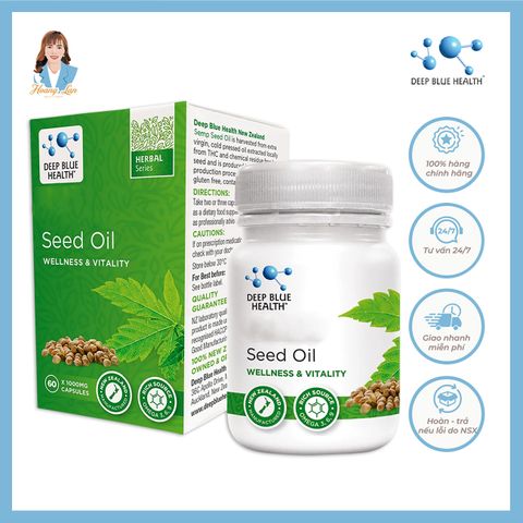 Viên uống tinh dầu HGD New Zealand Deep Blue Health Seed Oil 60 viên - Nhập khẩu chính hãng 