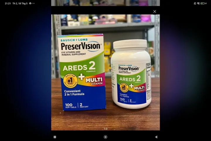 Viên Uống Bổ Mắt PreserVision Areds 2 Formula /multivitamin100 vien
