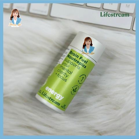 Viên uống tăng cường tập trung, tỉnh táo New Zealand Lifestream Brain Fuel Nootropics 60 viên