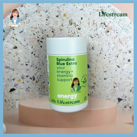 Viên uống tảo xoắn bổ sung vitamin khoáng chất New Zealand Lifestream Spirulina Blue Extra 200 viên
