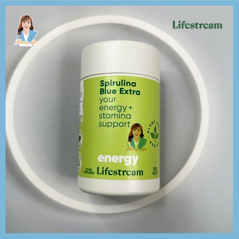 Viên uống tảo xoắn bổ sung vitamin khoáng chất New Zealand Lifestream Spirulina Blue Extra 200 viên