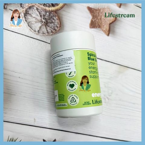 Viên uống tảo xoắn bổ sung vitamin khoáng chất New Zealand Lifestream Spirulina Blue Extra 200 viên
