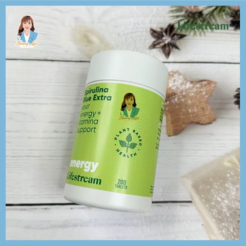 Viên uống tảo xoắn bổ sung vitamin khoáng chất New Zealand Lifestream Spirulina Blue Extra 200 viên