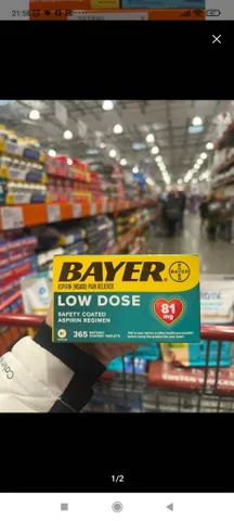 Viên giảm đau và ngăn ngừa nhồi máu cơ tim Bayer Low Dose Aspirin 81mg 365 viên 747884