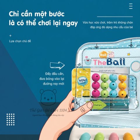 Máy bắt bóng đồ chơi trí tuệ Puzzle có đèn nhạc giúp bé phản xạ nhanh nhẹn Thế giới đồ chơi 1104