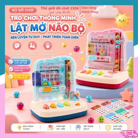 Máy bắt bóng đồ chơi trí tuệ Puzzle có đèn nhạc giúp bé phản xạ nhanh nhẹn Thế giới đồ chơi 1104