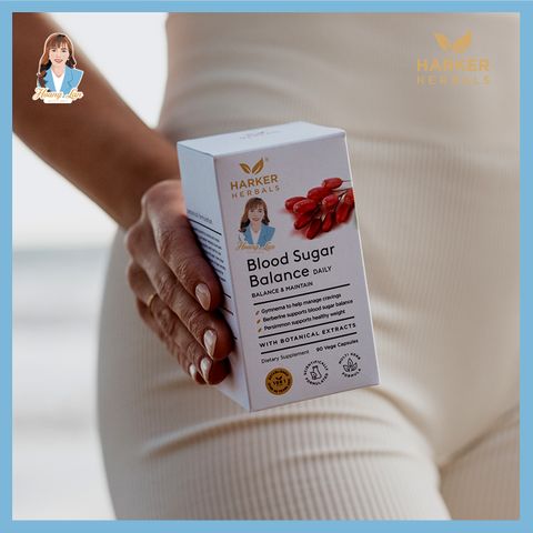 Viên uống cân bằng lượng đường trong máu New Zealand Harker Herbals Blood Sugar Balance 90 viên