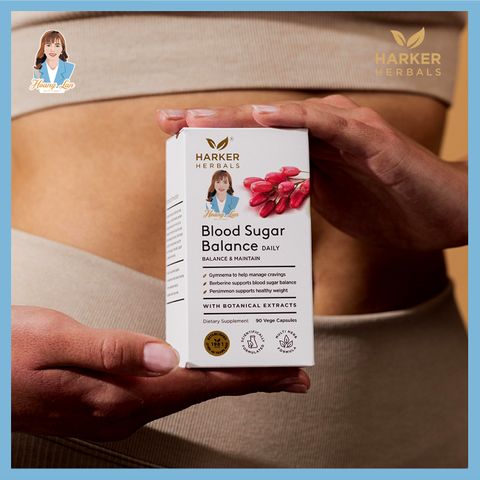 Viên uống cân bằng lượng đường trong máu New Zealand Harker Herbals Blood Sugar Balance 90 viên