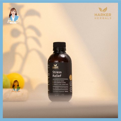 Siro giảm stress, căng thẳng thần kinh New Zealand Harker Herbals Stress Relief 200ml