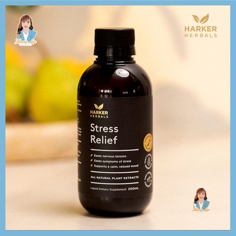 Siro giảm stress, căng thẳng thần kinh New Zealand Harker Herbals Stress Relief 200ml