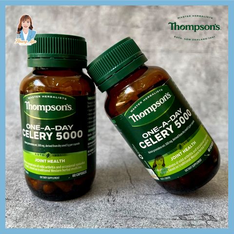 Viên uống giảm đau nhức khớp, giảm đau góut New Zealand Thompson’s One-A-Day Celery 5000mg 60 viên