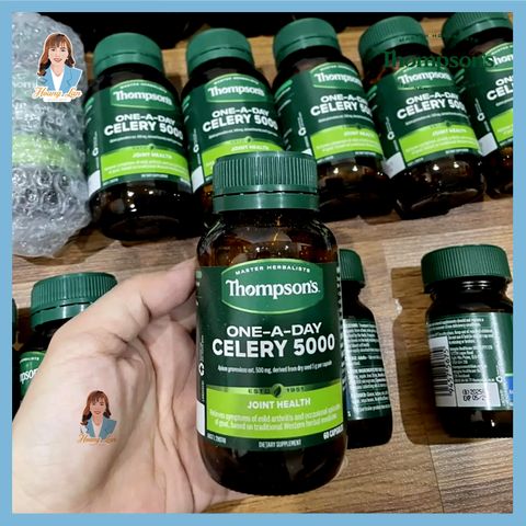 Viên uống giảm đau nhức khớp, giảm đau góut New Zealand Thompson’s One-A-Day Celery 5000mg 60 viên