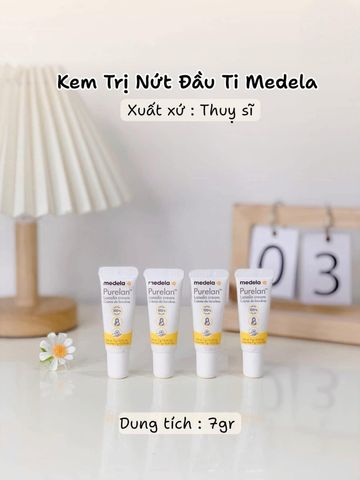 Kem Bôi Nứt Đầu Ti Medela Purelan Cho Mẹ Tăng Độ Đàn Hồi Tự Nhiên Tuýp 7g