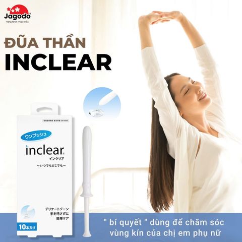Đũa Thần Inclear Hàng Nội Địa Nhật Bản - Dung Dịch Vệ Sinh Phụ Nữ Hỗ Trợ Se Khít Vùng Kín, Tự Nhiên, ạch Thoáng, Tiện Lợi, Kín Đáo Mọi Lúc