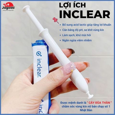Đũa Thần Inclear Hàng Nội Địa Nhật Bản - Dung Dịch Vệ Sinh Phụ Nữ Hỗ Trợ Se Khít Vùng Kín, Tự Nhiên, ạch Thoáng, Tiện Lợi, Kín Đáo Mọi Lúc