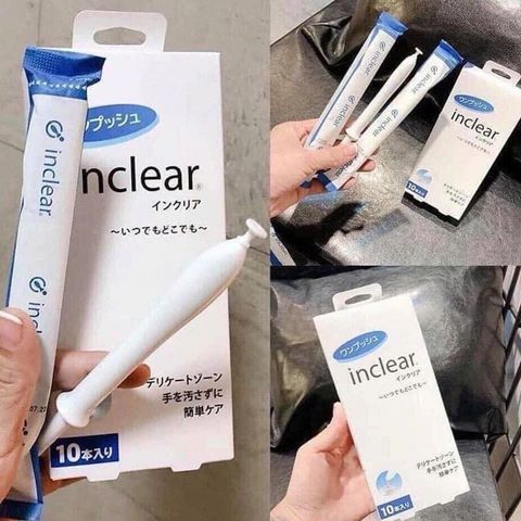 Đũa Thần Inclear Hàng Nội Địa Nhật Bản - Dung Dịch Vệ Sinh Phụ Nữ Hỗ Trợ Se Khít Vùng Kín, Tự Nhiên, ạch Thoáng, Tiện Lợi, Kín Đáo Mọi Lúc