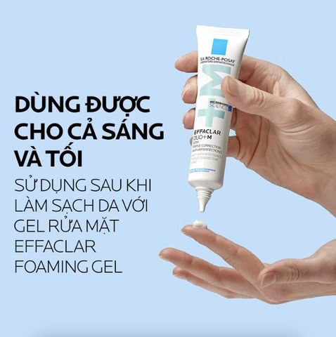 Kem dưỡng giảm mụn nhanh 8 giờ La Roche-Posay Effaclar Duo+M 15ml 