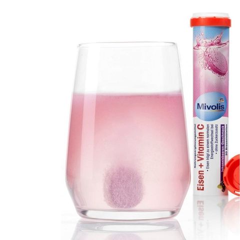 Viên sủi Mivolis bổ sung sắt và vitamin C Đức giảm mệt mỏi, tăng cường sức đề kháng