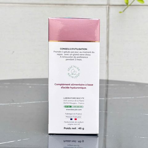 Viên Uống Nâng Cơ Ngăn Lão Hoá Da Biocyte Hyaluronic Forte 300 mg - Giải Pháp Làm Đẹp Đến Từ Pháp, 90 Viên