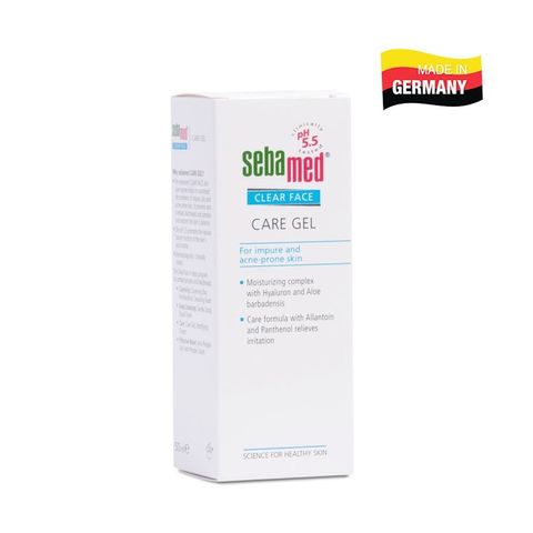Gel dưỡng ẩm dành cho da dầu mụn, kem dưỡng chuẩn cân bằng Sebamed Clear Face Care Gel pH5.5 (50ml)