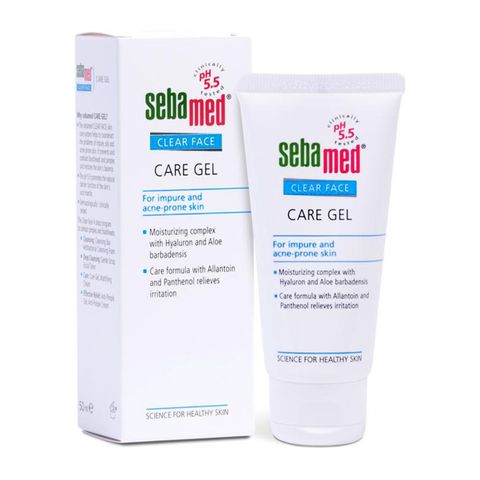 Gel dưỡng ẩm dành cho da dầu mụn, kem dưỡng chuẩn cân bằng Sebamed Clear Face Care Gel pH5.5 (50ml)