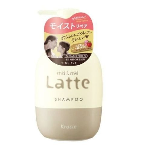 Bộ Dầu Gội Xả Kracie Latte Cho Mẹ & Bé 400ml - Dưỡng Ẩm, Không Silicon, Không Sulfate