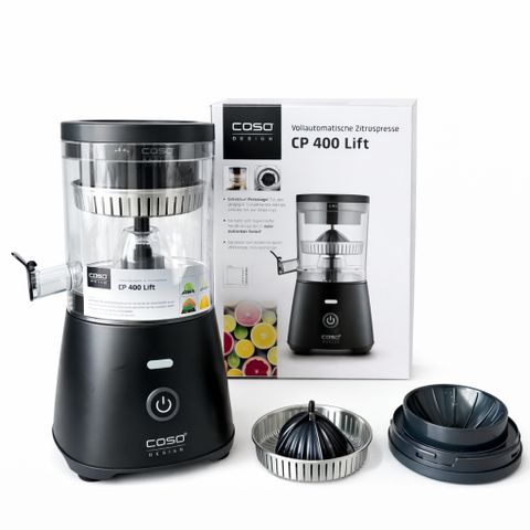 Máy vắt cam tự động Caso CP400 Lift 300W, tự nâng trục, ép kiệt nước, nội địa Đức