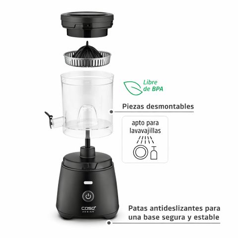 Máy vắt cam tự động Caso CP400 Lift 300W, tự nâng trục, ép kiệt nước, nội địa Đức