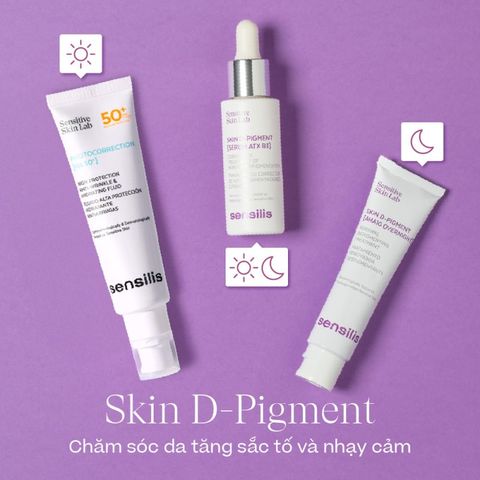 Tinh chất làm sáng da tăng sắc tố nhạy cảm Sensilis skin D-Pigment [Serum ATX B3] 30ml-nhập khẩu Tây Ban Nha