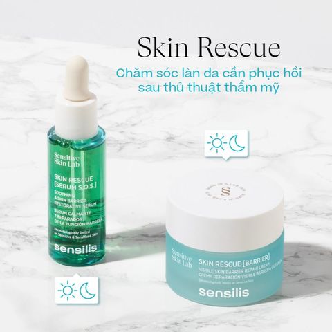 Tinh Chất Phục Hồi và Làm dịu da Sensilis Skin Rescue [Serum SOS] 30ml Thương Hiệu từ Tây Ban Nha