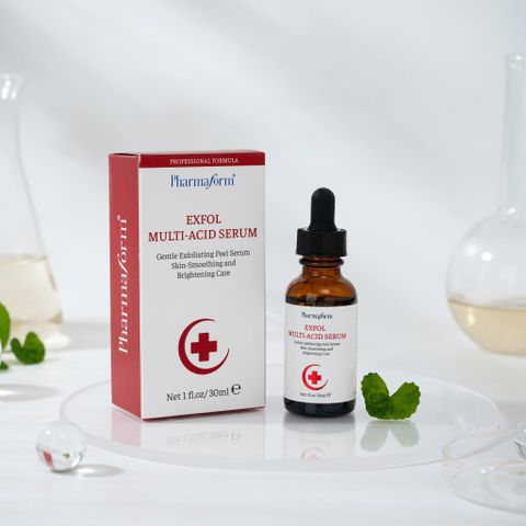 Pharmaform Exfol Multi-Acid Serum 30ml tẩy tế bào cũ  làm thông thoáng lỗ chân lông, làm da mịn màng hơn