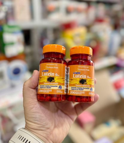 Viên uống bổ mắt Puritan's Pride Lutigold Lutein 6mg 200 viên - Giúp giảm mỏi mắt, tăng cường thị lực, hàng nhập Mỹ