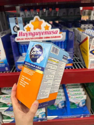 Viên sủi giảm cảm lạnh Alka Seltzer Plus 72 viên