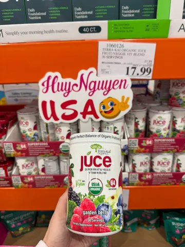 Bột trái cây và rau củ quả Terra Kai Organics Juce Garden Berry 345g