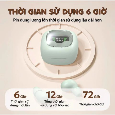 Tai Nghe Bluetooth Y19 Siêu Bé , Âm Thanh HiFi Nổi , Có Micro Đàm Thoại , Hiện Thị Màn Hình Kỹ Thuật