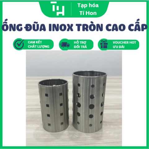 Ống đũa inox tròn có đế hoặc không đế (TH544)